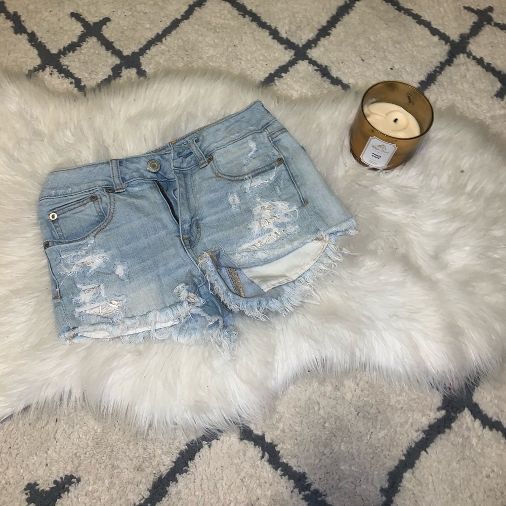 American Eagle Light-wash Jean Shorts